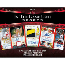 Load image into Gallery viewer, 2022 LEAF IN THE GAME USED SPORTS Hobby Box x1