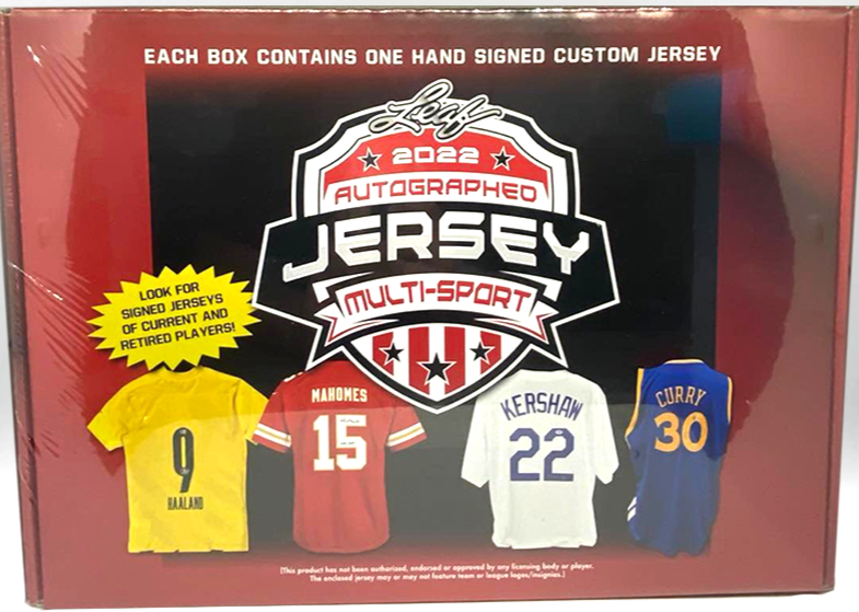 2022 Leaf Autographed Jersey Multi Sport Hobby Box