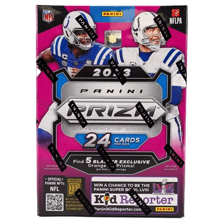 2023 PANINI PRIZM FOOTBALL ORANGE ICE HOBBY BLASTER BOX x1