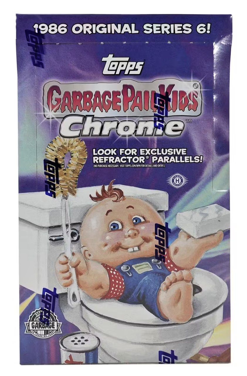 2023 TOPPS CHROME GARBAGE PAIL KIDS SERIES 6 PACK (FROM HOBBY BOX) x1