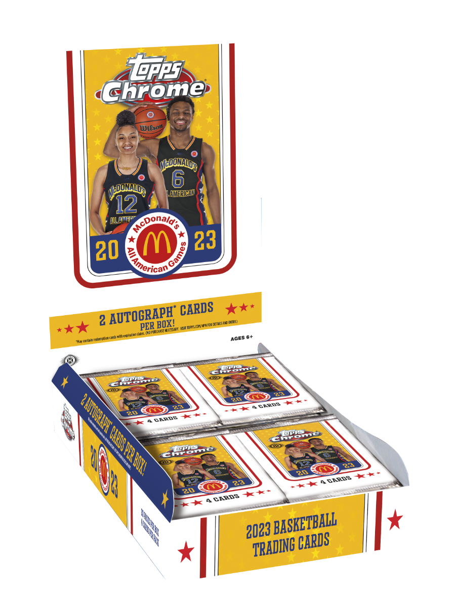2023 TOPPS CHROME MCDONALD'S ALL AMERICAN BASKETBALL HOBBY BOX x1