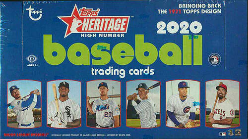 2020 TOPPS HERITAGE HIGH NUMBERS BASEBALL HOBBY BOX x1