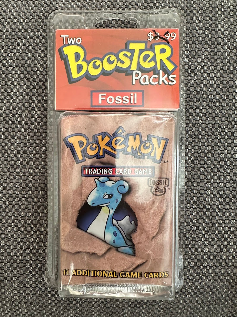 VINTAGE Pokemon FOSSIL CLAM SHELL BLISTER (2 PACKS) x1 – DJDEEMO.COM