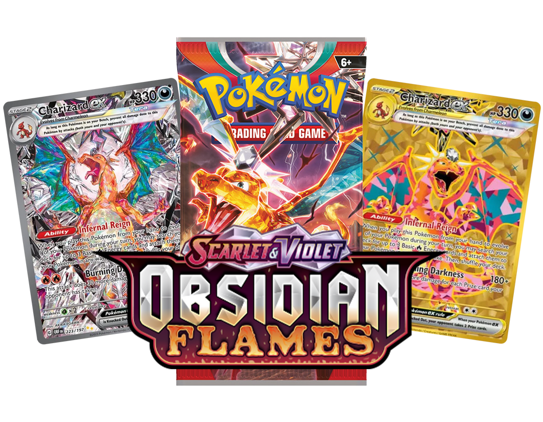 Pokemon: Obsidian Flames SV03 Booster Pack x1 Pokemon: Obsidian Flames SV03 Booster Pack x1