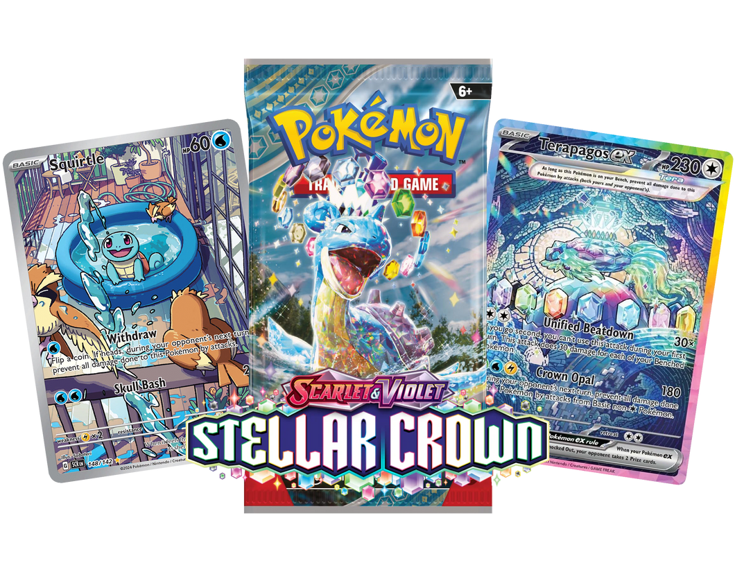 Pokemon: Stellar Crown SV07 Booster Pack x1