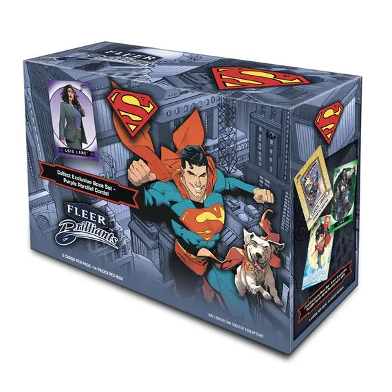 2025 UPPER DECK FLEER BRILLIANTS SUPERMAN MEGA BOX x1