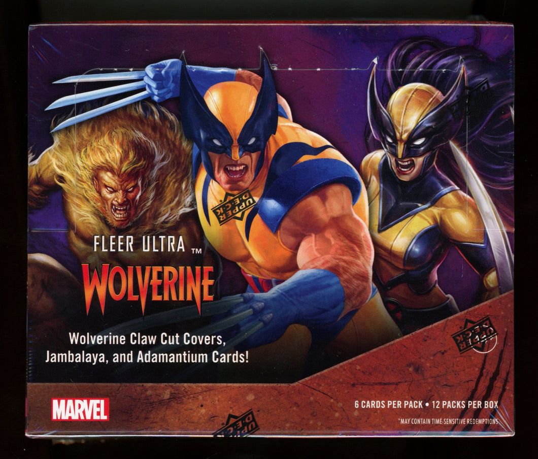 2024 UPPER DECK MARVEL FLEER ULTRA WOLVERINE HOBBY BOX x1