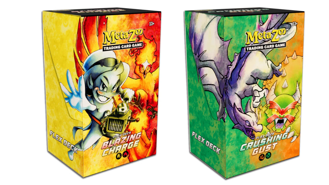 2025 METAZOO FLEX DECK CRUSHING GUST & BLAZING CHARGE 2 PACK BUNDLE x1