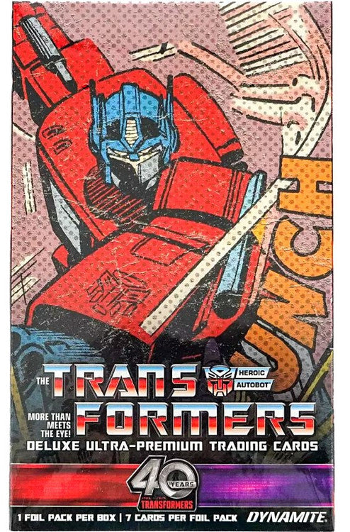 Transformers 40th Anniversary Deluxe Ultra-Premium Trading Card Hobby Box x1