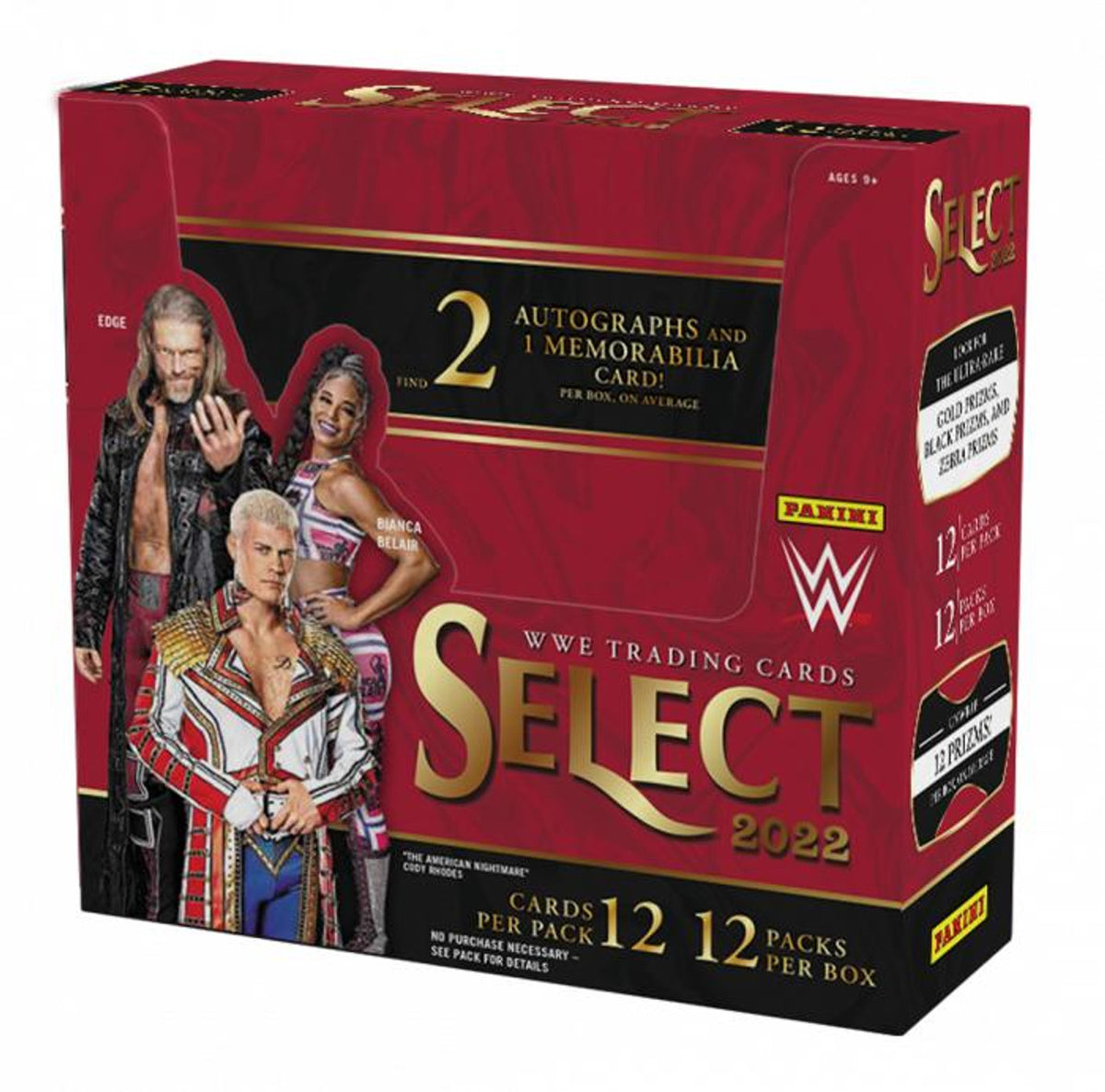 2022 PANINI SELECT WWE HOBBY BOX x1