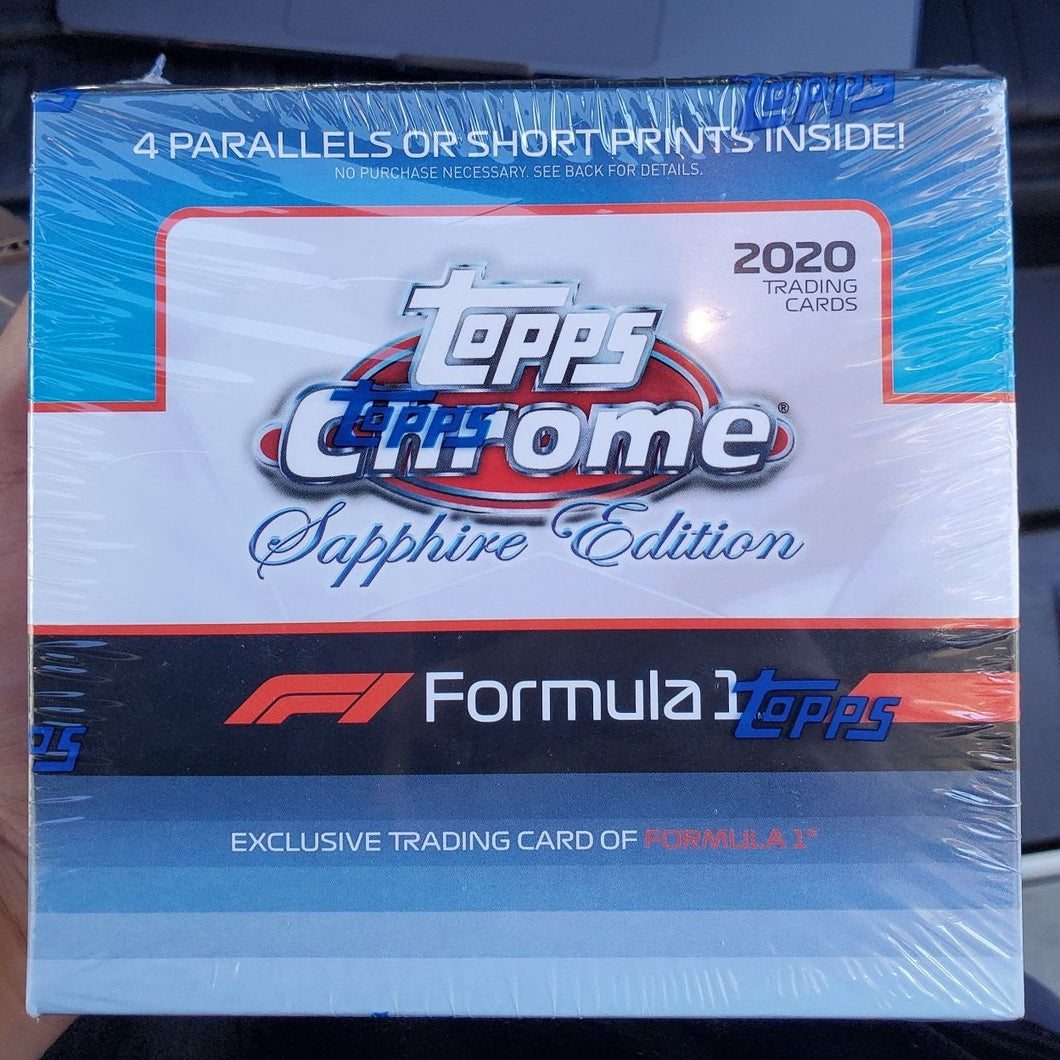 2020 TOPPS CHROME F1 SAPPHIRE FORMULA 1 HOBBY BOX x1