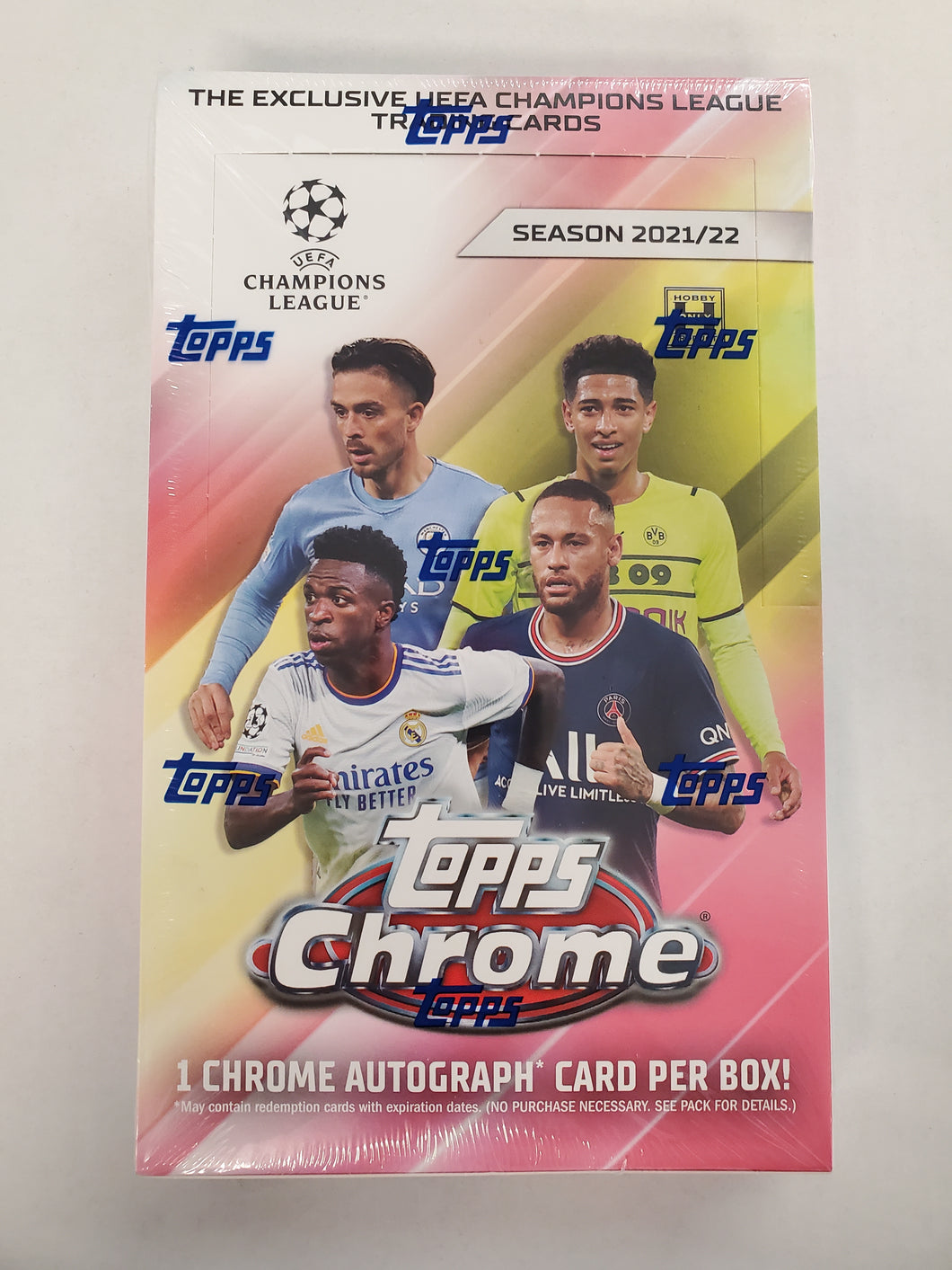TOPPS CHROME 2021-22 UEFA CHAMPIONS LEAGUE HOBBY BOX x1