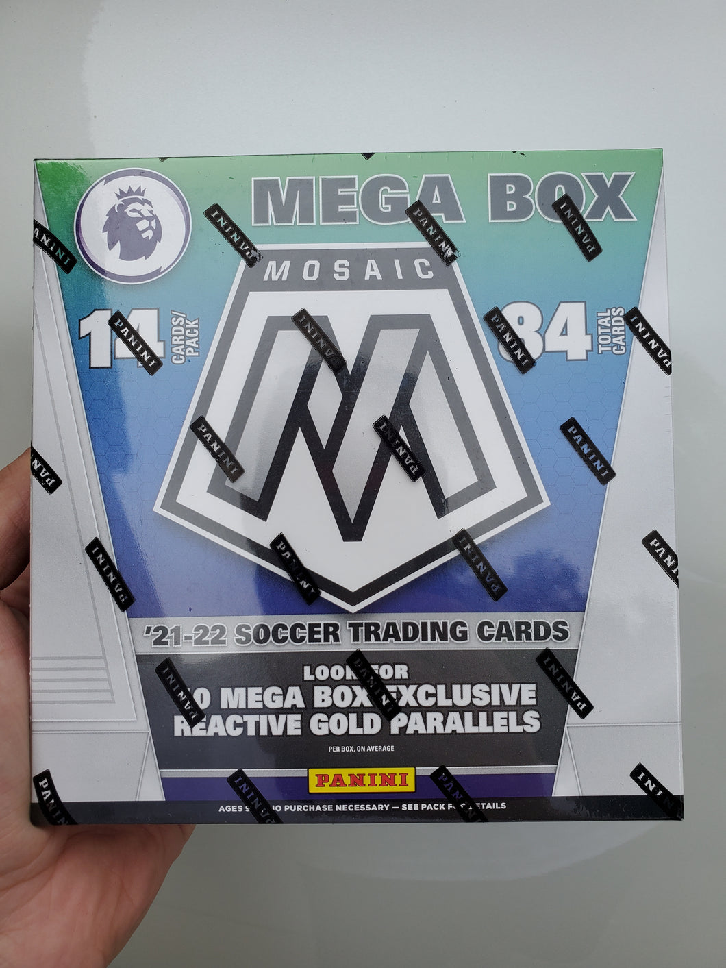 2021-22 PANINI MOSAIC SOCCER EPL PREMIER LEAGUE MEGA BOX x1