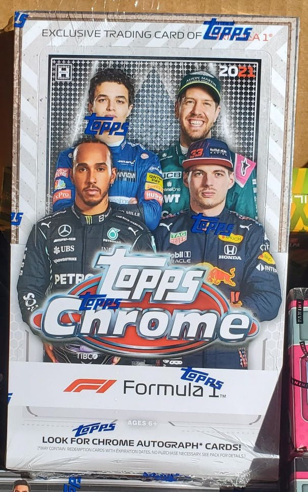 TOPPS F1 CHROME 2021 FORMULA 1 RACING PACK (FROM HOBBY BOX) x1