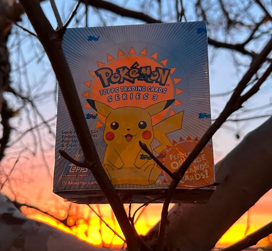 pokemon orange islands cards VINTAGE TOPPS SERIES 3 Booster Pack x1 Cases:3 cases where Ash decides to Texas Pokémon card traded Weatherlight