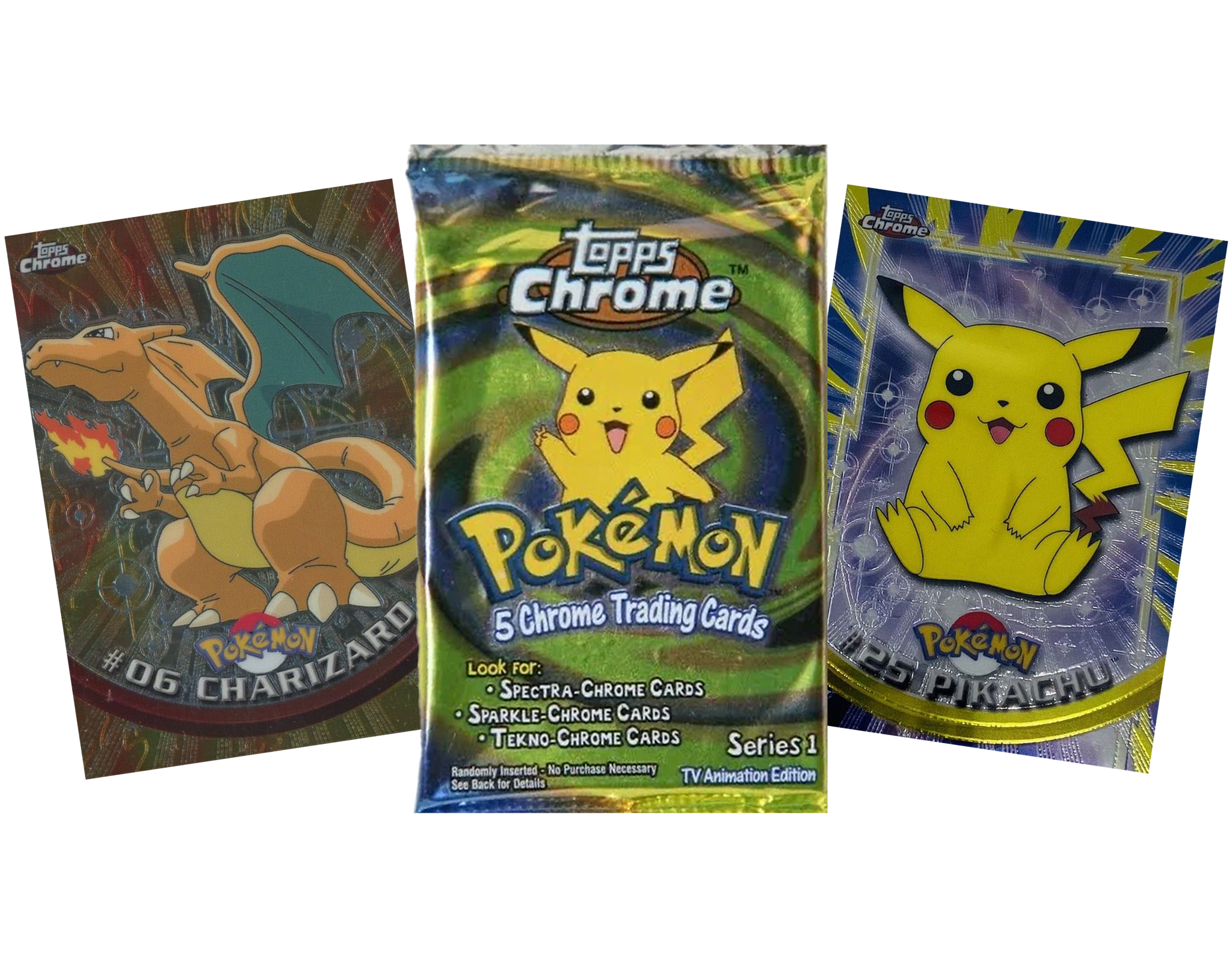 VINTAGE POKEMON TOPPS CHROME SERIES 1 Booster Pack x1 DJDEEMO.COM VINTAGE POKEMON TOPPS CHROME SERIES 1 Booster Pack x1 DJDEEMO.COM