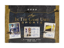 Load image into Gallery viewer, 2022 LEAF IN THE GAME USED SPORTS Hobby Box x1
