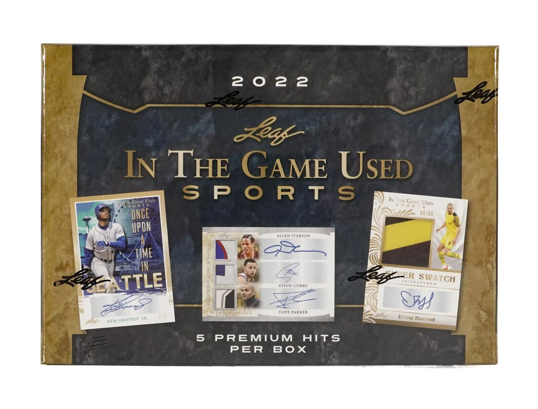 2022 LEAF IN THE GAME USED SPORTS Hobby Box x1
