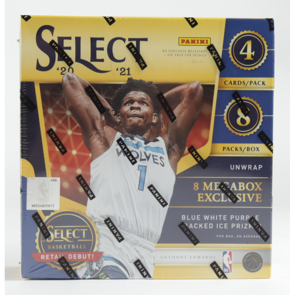 PANINI NBA SELECT 2020-21 MEGA BOX (BLUE WHITE PURPLE CRACKED ICE PRIZMS) x1