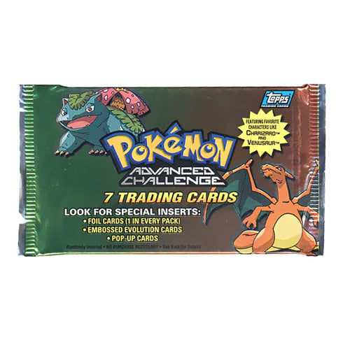 VINTAGE TOPPS POKEMON ADVANCED CHALLENGE Booster Pack x1 VINTAGE TOPPS POKEMON ADVANCED CHALLENGE Booster Pack x1